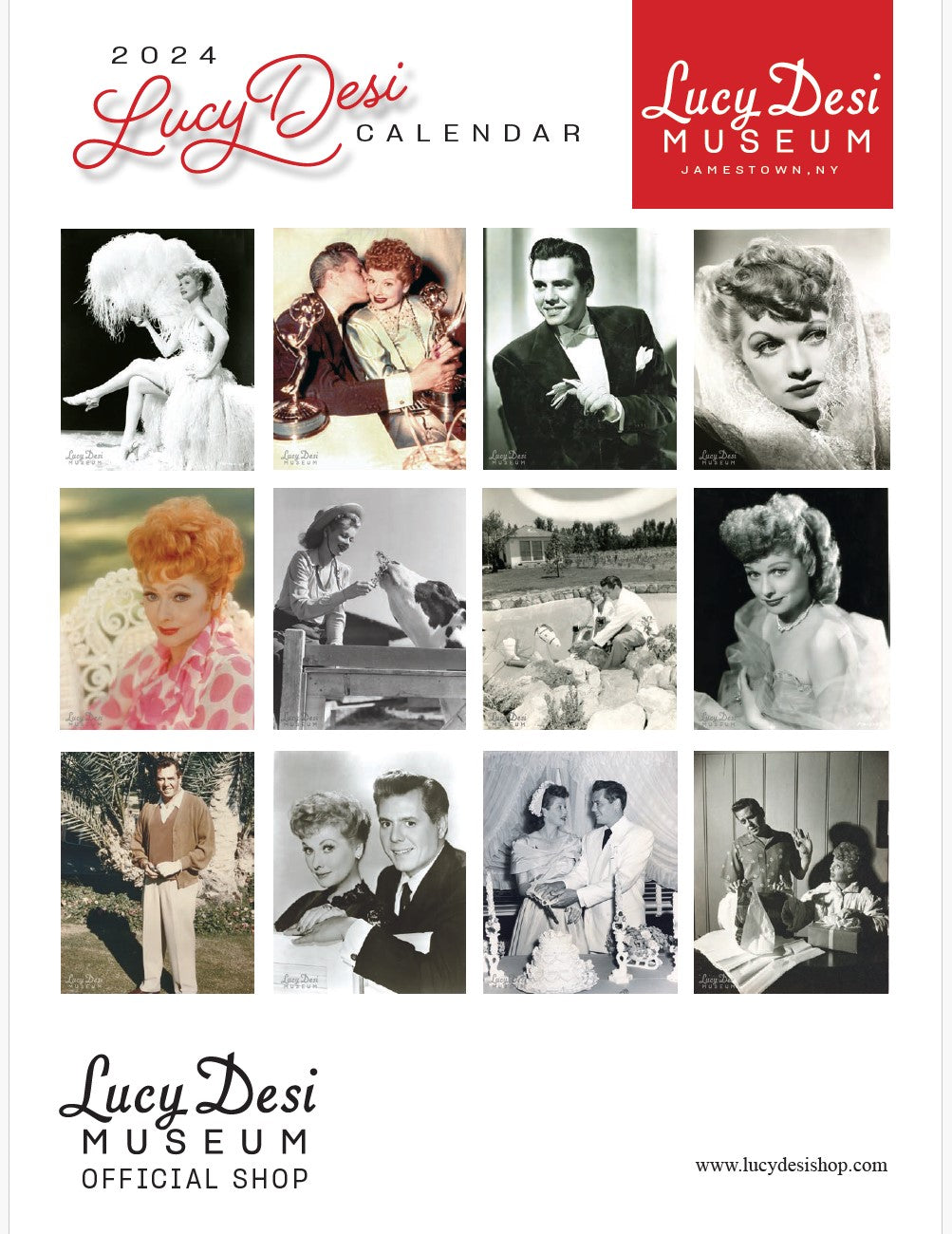 2024 Lucy Desi Museum Wall Calendar