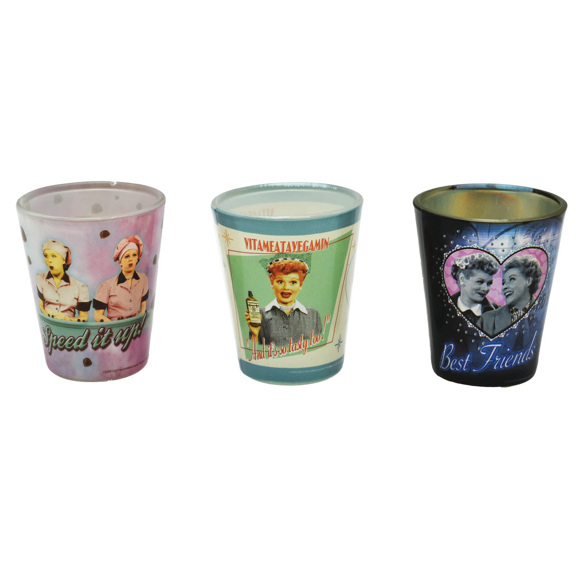 I Love Lucy Shot Glass Set