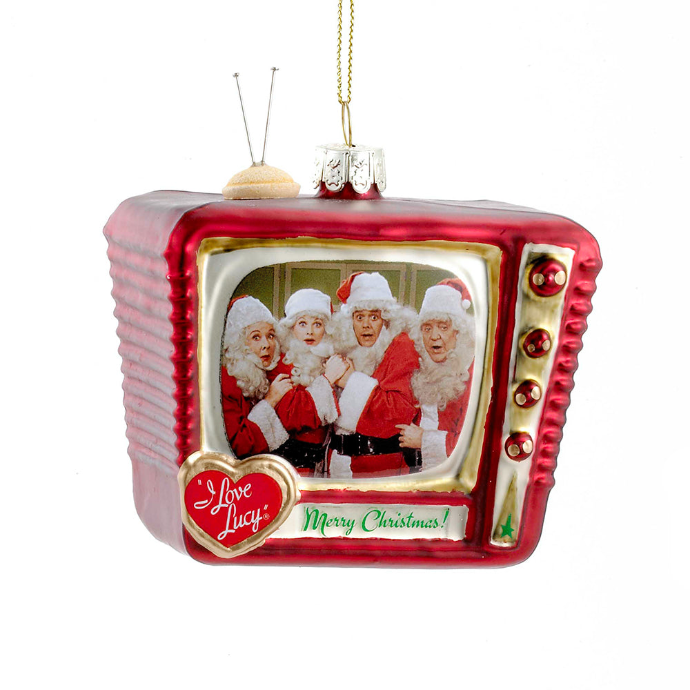 I Love Lucy:  TV Glass Ornament