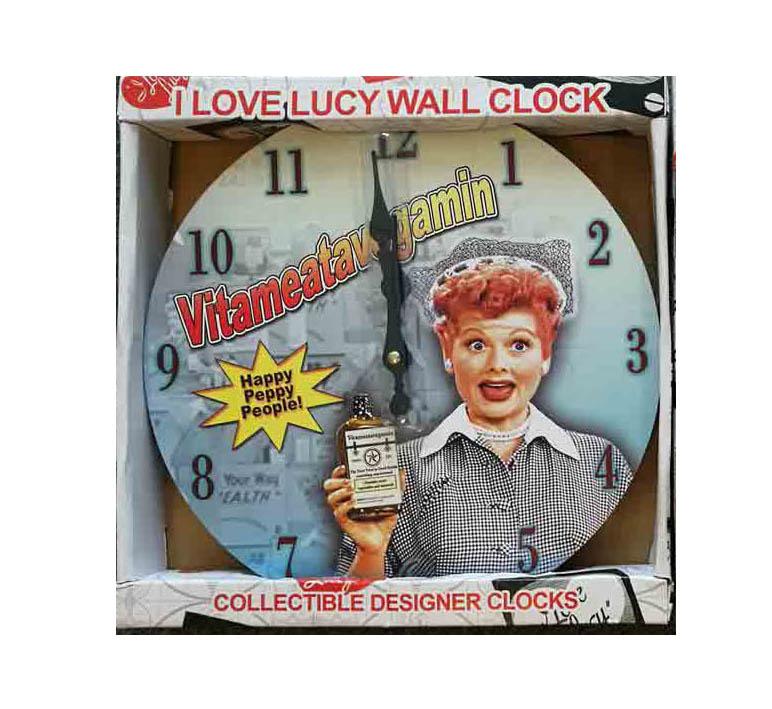 I Love Lucy: Vitameatavegamin Peppy People Clock