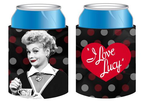 I Love Lucy: Black &amp; Red Koozie