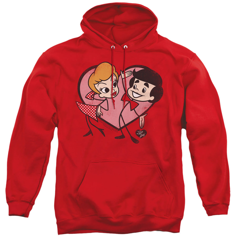 Cartoon Love - Lucy and Ricky Stick Figure Hoodie Sweatshirt | Official I Love Lucy Apparel